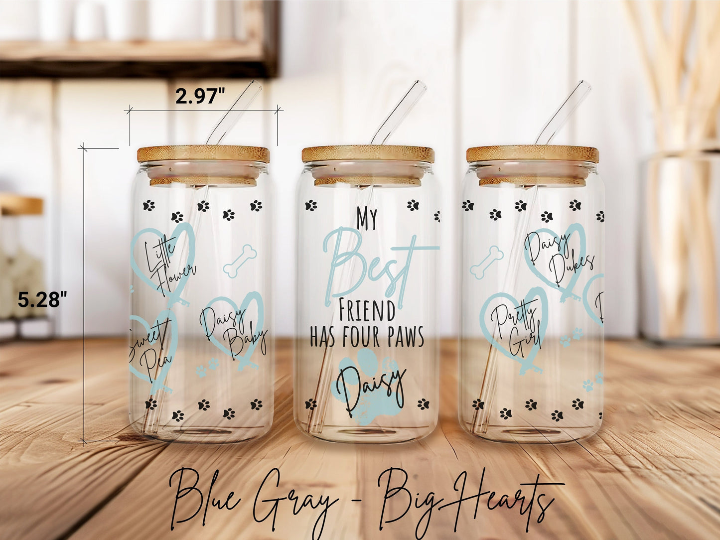 Personalized Dog Coffee Cup With Name & Nickname, Custom Pet Name Tumbler, Customized Dog Nickname, Paw Print Cup, Dog Lover Beer Can