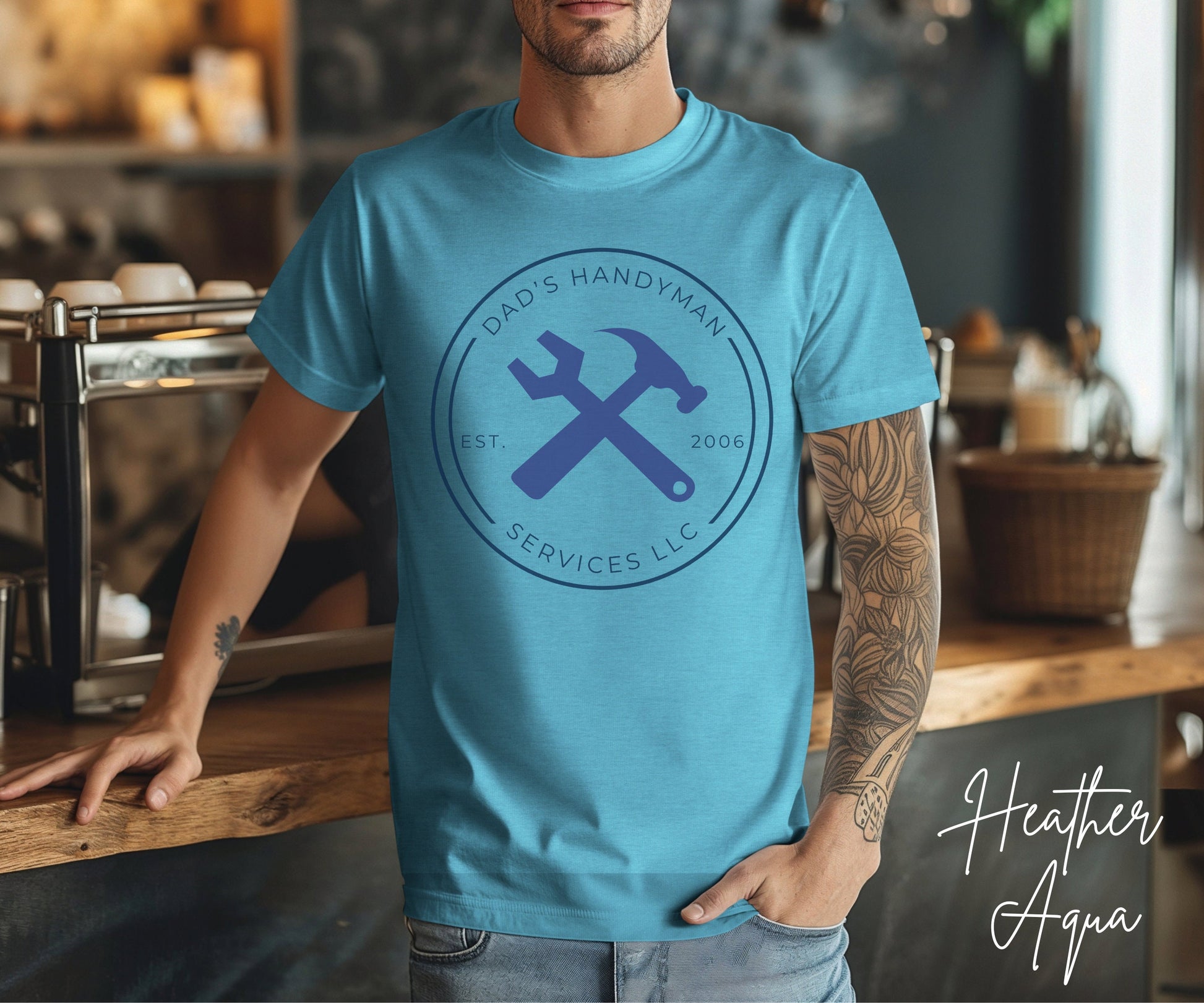 Personalized Father&#39;s Day Tee, Dad&#39;s Handyman Services, Mr. Fixit, Dad of All Trades Shirt, Gift For Him, Super Dad, Custom Tshirt for Dad