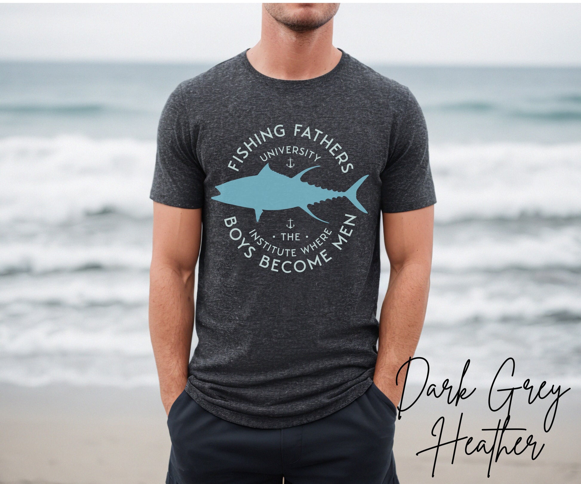 Father&#39;s Day Shirt, Men&#39;s Fishing Tshirt, Gift for Dad, Fishing Fathers, Reel Men, Husband Tee, Cool Fishing T-Shirt, Teach Kids to Fish