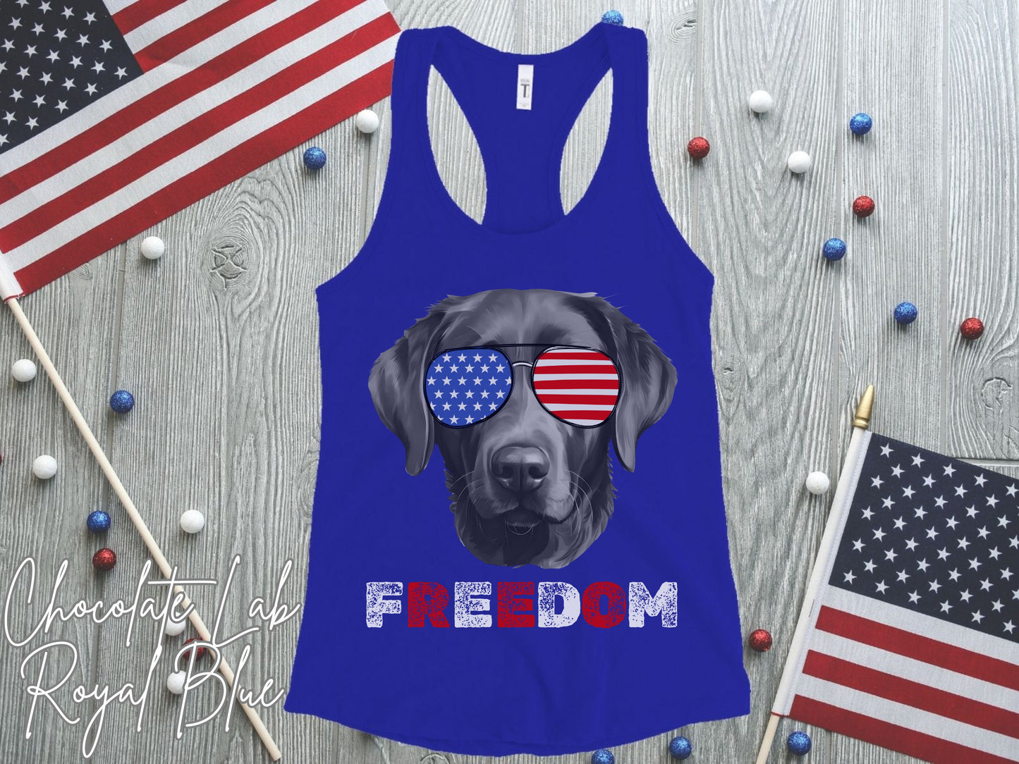 4th of July Tank Chocolate Lab, USA Pup Tank, Patriotic Sunglasses, Freedom Tshirt, Americana Tee, Fourth of July, Lab Mama, July 4th