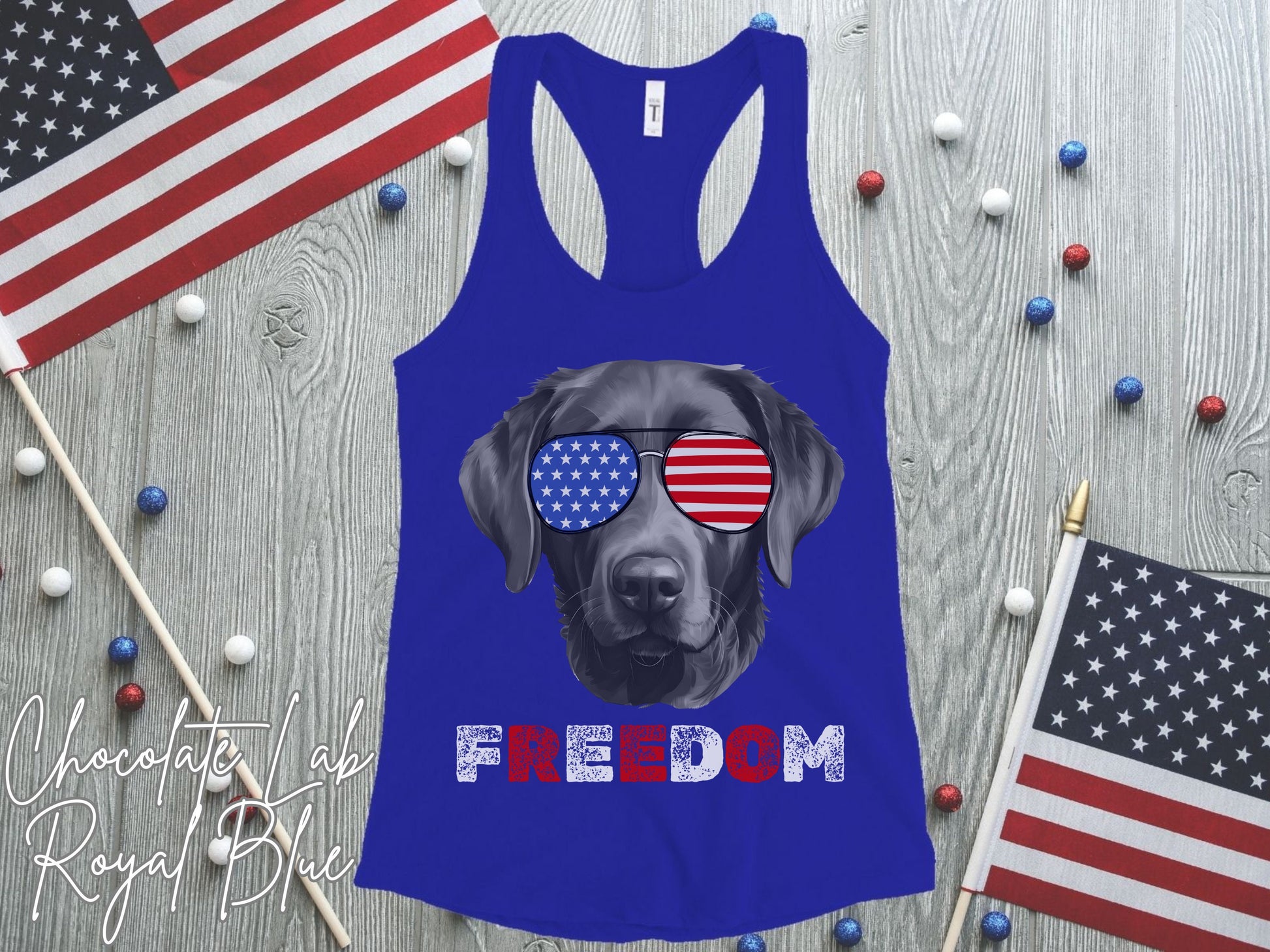 4th of July Tank Chocolate Lab, USA Pup Tank, Patriotic Sunglasses, Freedom Tshirt, Americana Tee, Fourth of July, Lab Mama, July 4th