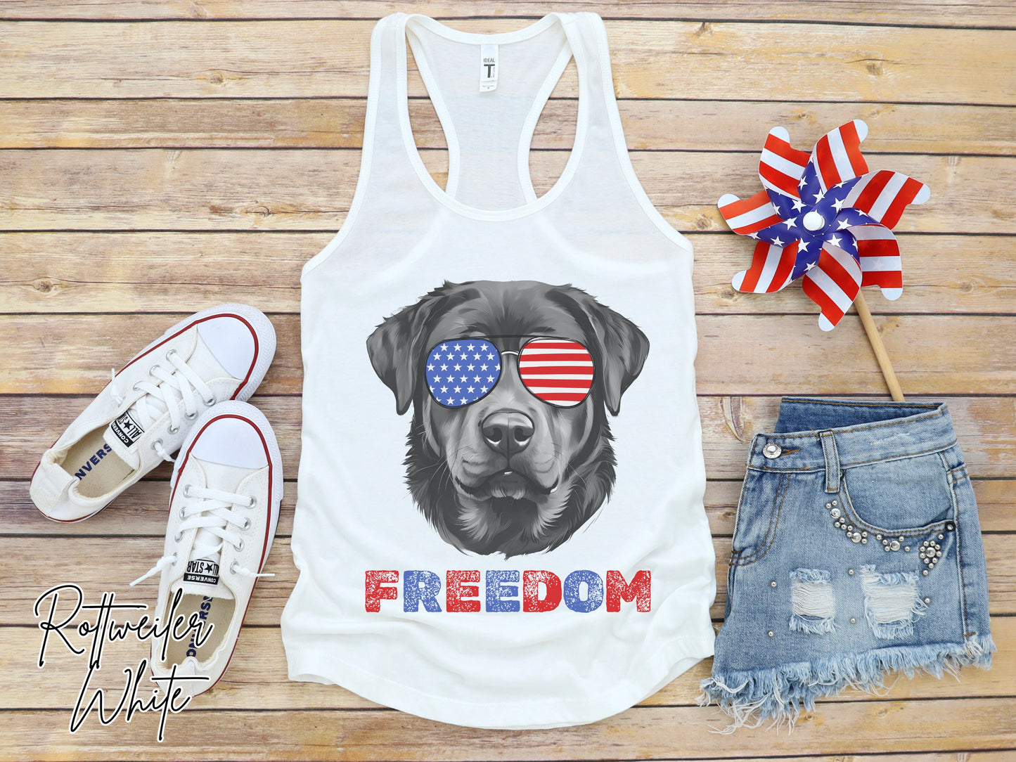 4th of July Tank Rottweiler, USA Pup Tank, Patriotic Sunglasses, Freedom Tshirt, Americana Tee, Fourth of July, Rottie Mama, July 4th