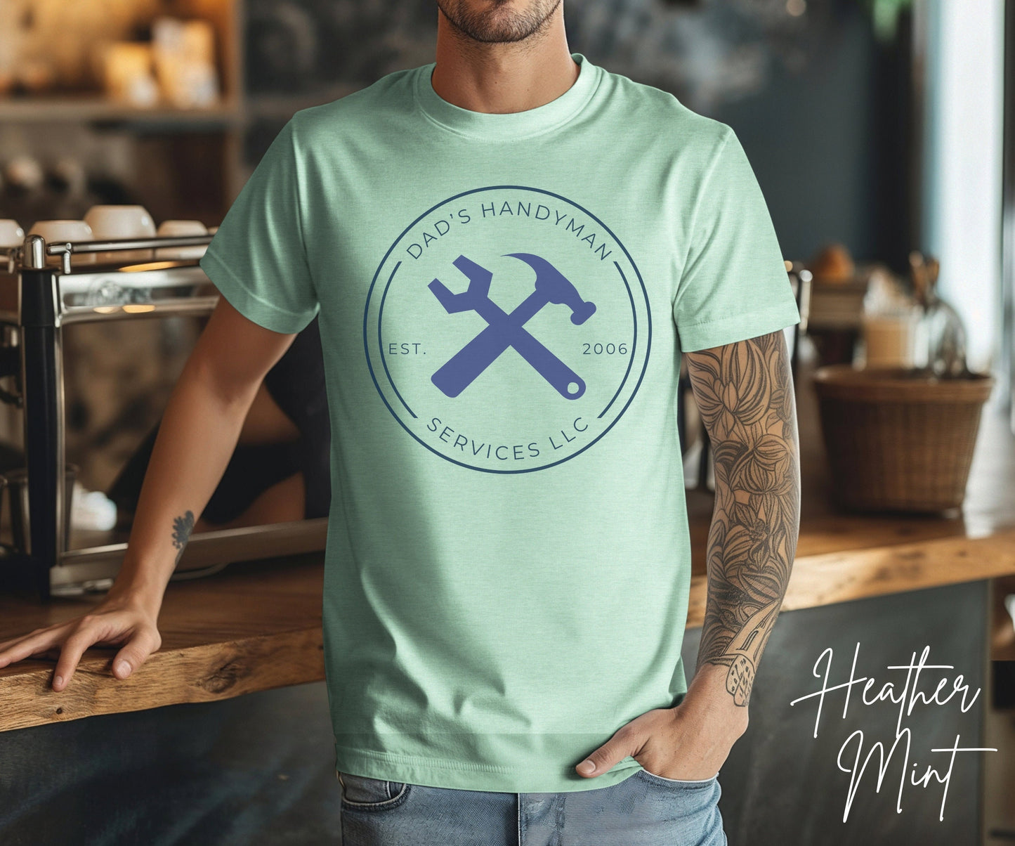 Personalized Father&#39;s Day Tee, Dad&#39;s Handyman Services, Mr. Fixit, Dad of All Trades Shirt, Gift For Him, Super Dad, Custom Tshirt for Dad