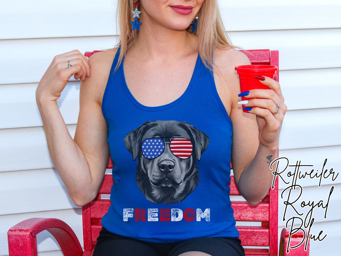 4th of July Tank Rottweiler, USA Pup Tank, Patriotic Sunglasses, Freedom Tshirt, Americana Tee, Fourth of July, Rottie Mama, July 4th