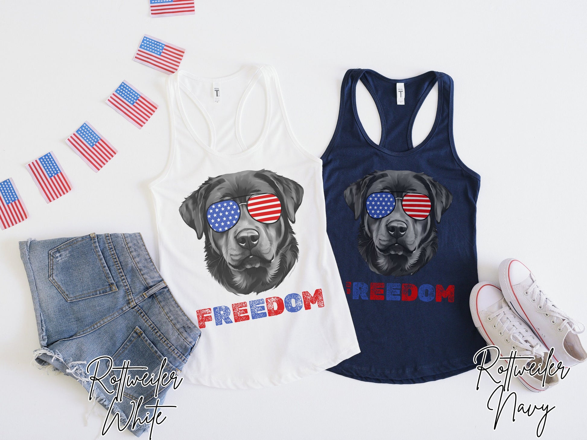 4th of July Tank Rottweiler, USA Pup Tank, Patriotic Sunglasses, Freedom Tshirt, Americana Tee, Fourth of July, Rottie Mama, July 4th